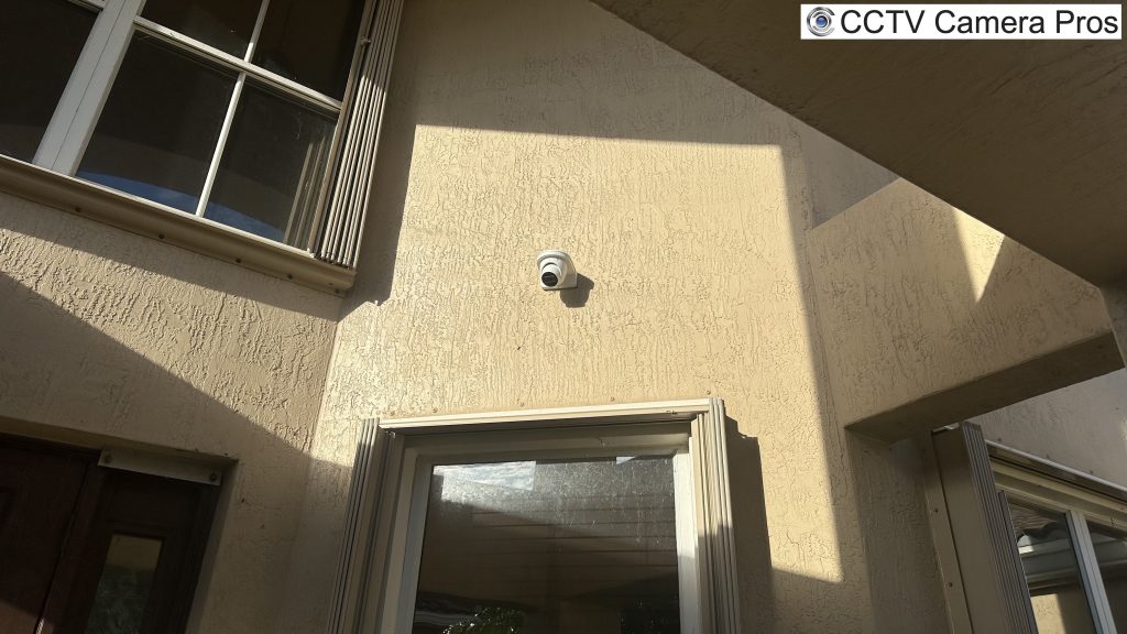 dome security camera installation