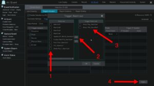 IP camera alarm enable Shelly smart relay