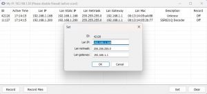 encoder decoder set ip address