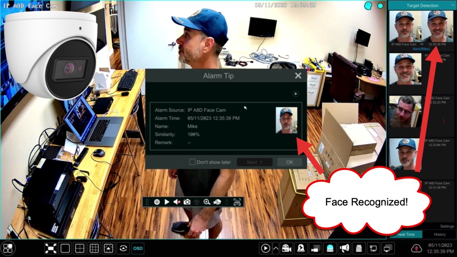 Dvr best sale face detection