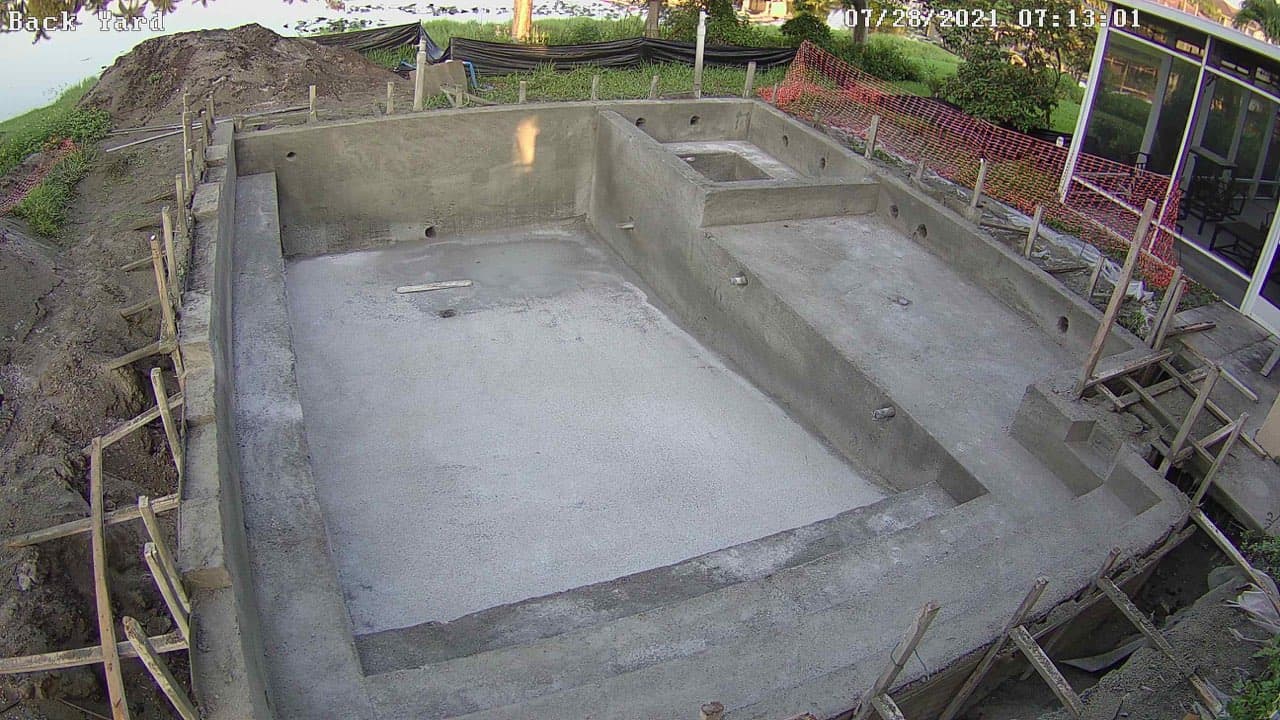 gunite pool time lapse