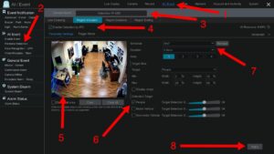 AI Software human detection intrusion detection setup