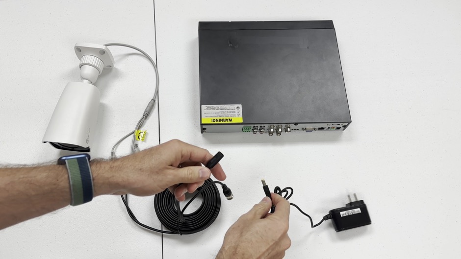 how-to install Siamese CCTV cable