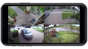 remote security camera view from iPhone App