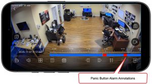 panic button alarm recordings mobile app
