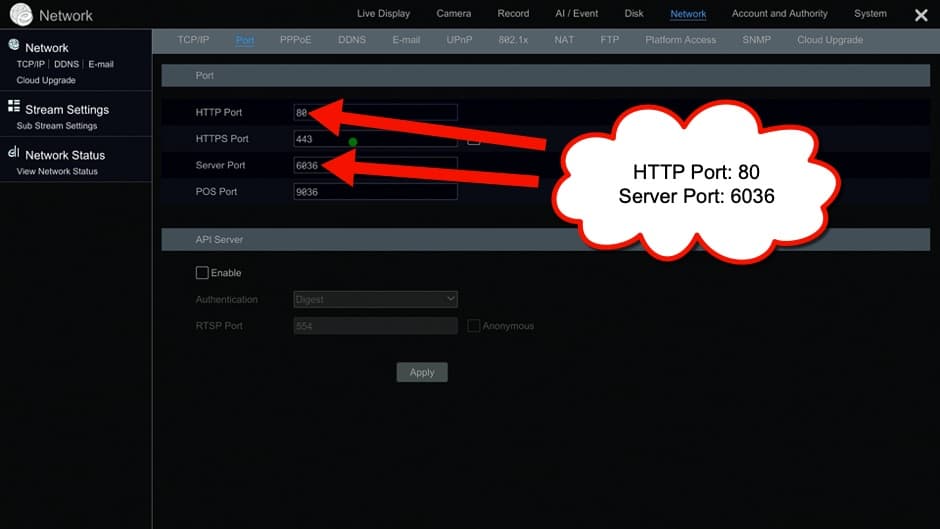 port forwarding