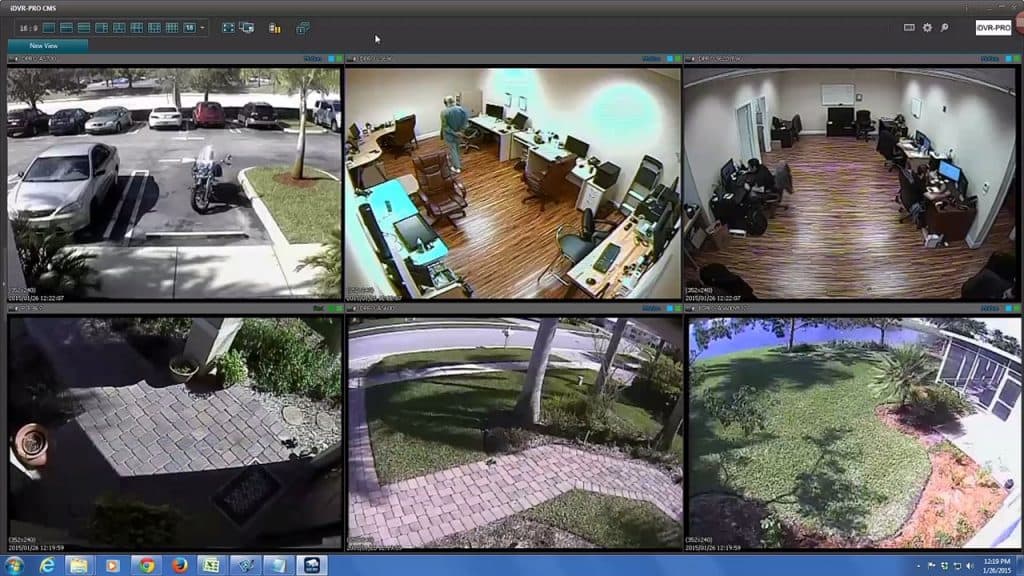 remote CCTV camera view multiple dvr locations