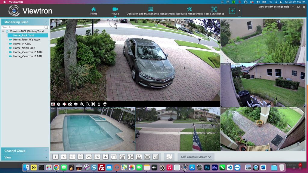 remote security camera view