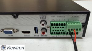 security DVR alarm panel with input output ports
