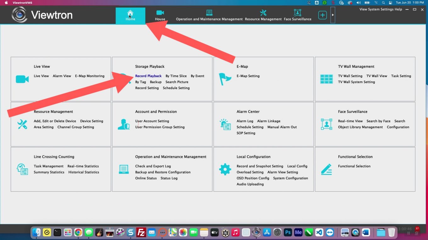 Remote Playback Security Camera Video, Viewtron PC Software