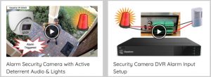security camera alarm video demos