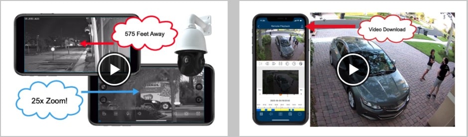 security camera mobile app videos