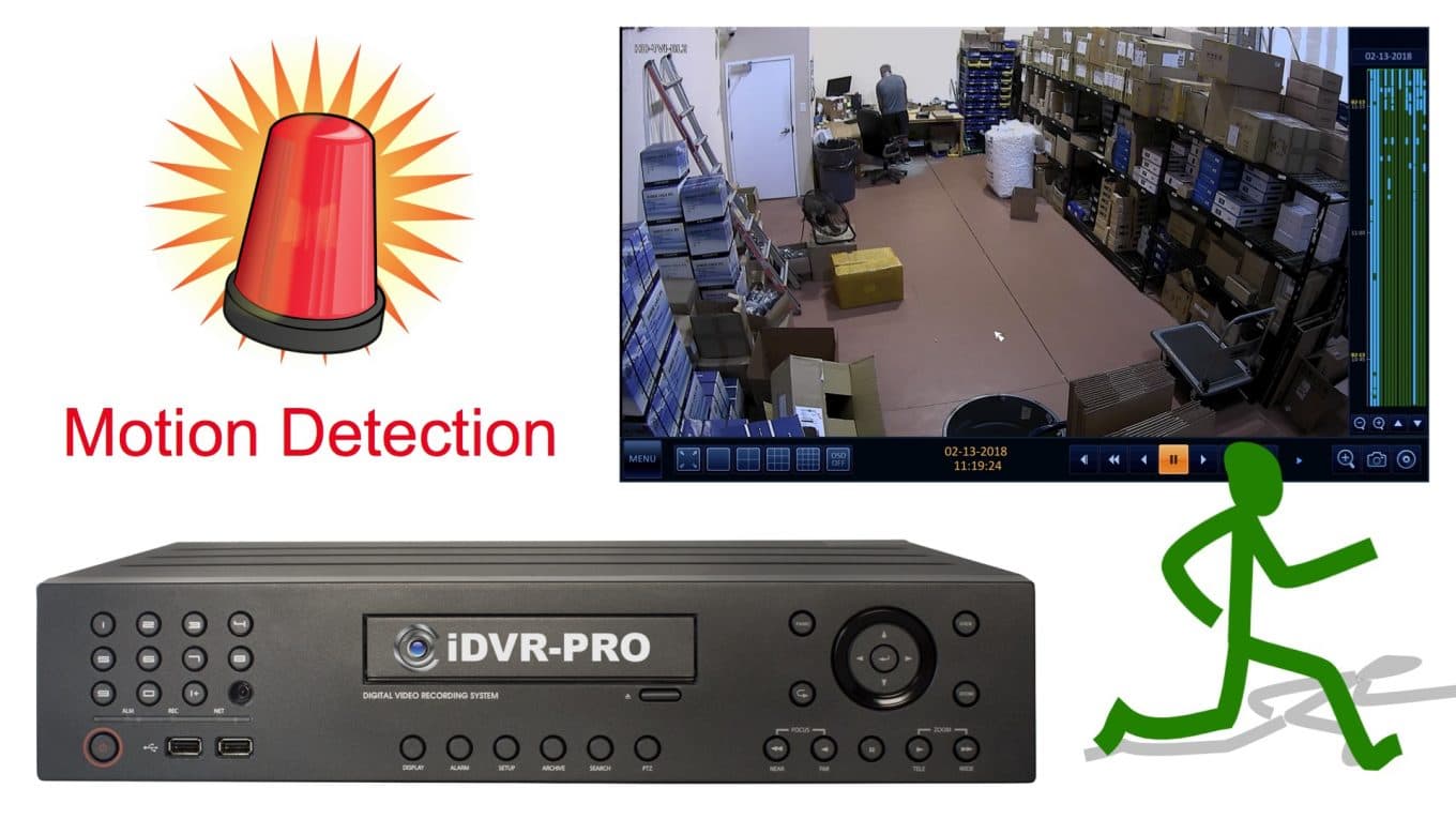 security camera motion detector dvr recording