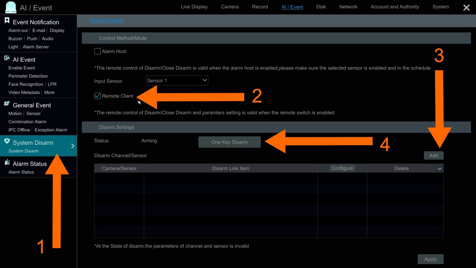 Remotely Disarm Your Security Camera System from Mobile App