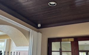 security camera with alarm installation