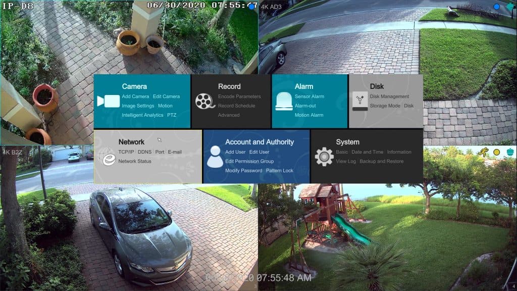 surveillance DVR Simple UI