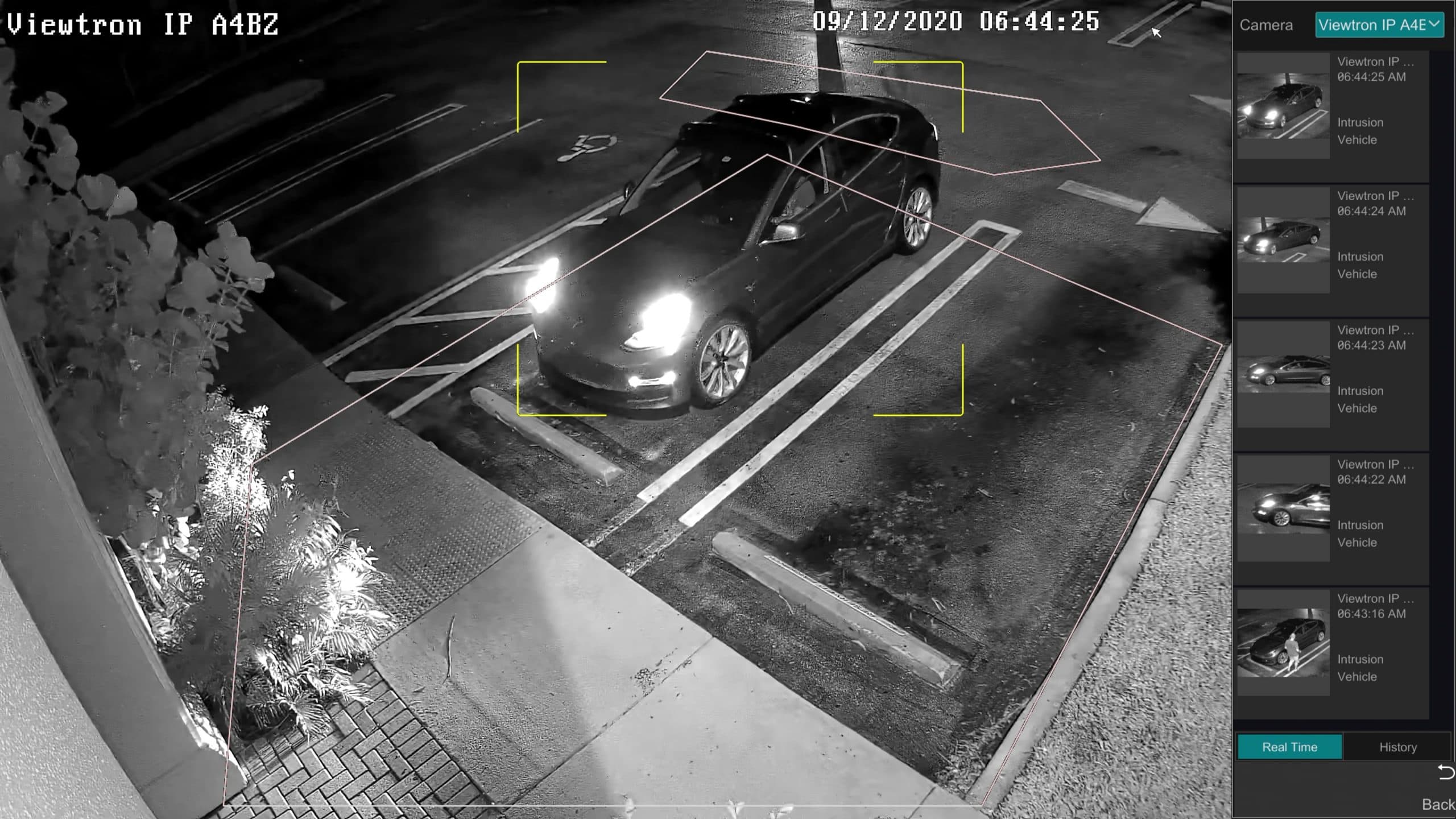 Night-Time Car Detection with AI Security Camera