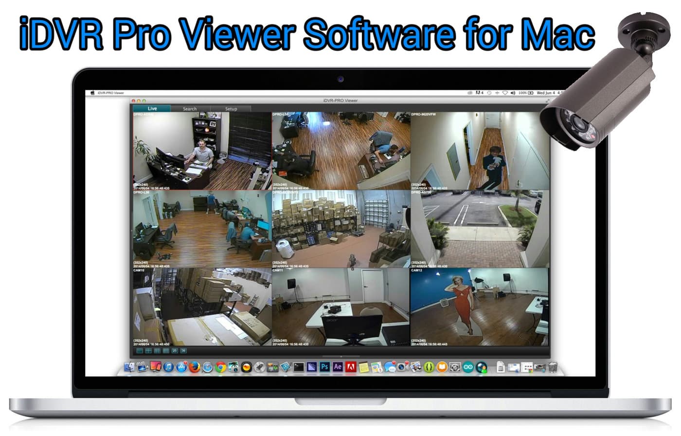 View CCTV Cameras from Mac Software
