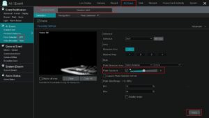 Viewtron NVR LPR settings with Plate Exposure enabled and set to 8