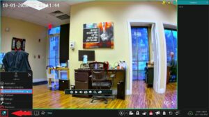 Viewtron NVR Start menu with Search and Backup highlighted