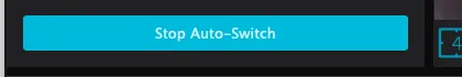 Viewtron VMS for Mac left panel showing the Stop Auto-Switch label while the sequence runs