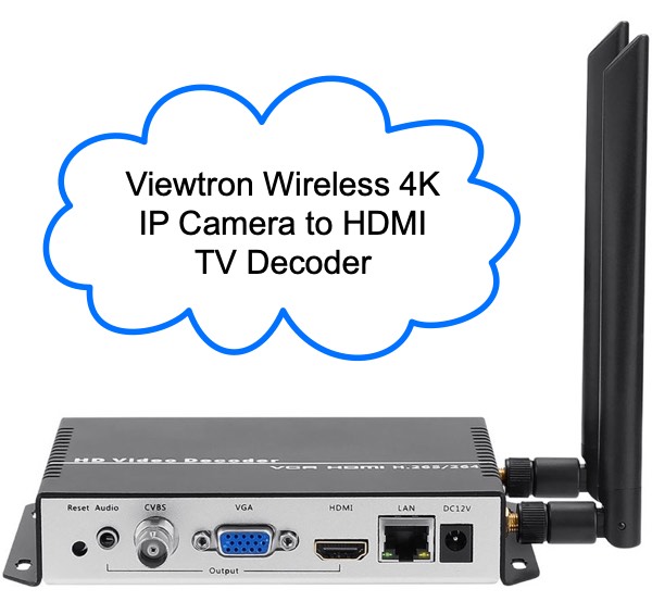 wireless IP camera to TV decoder
